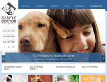 Tablet Screenshot of gentledoctoranimalhospitals.com
